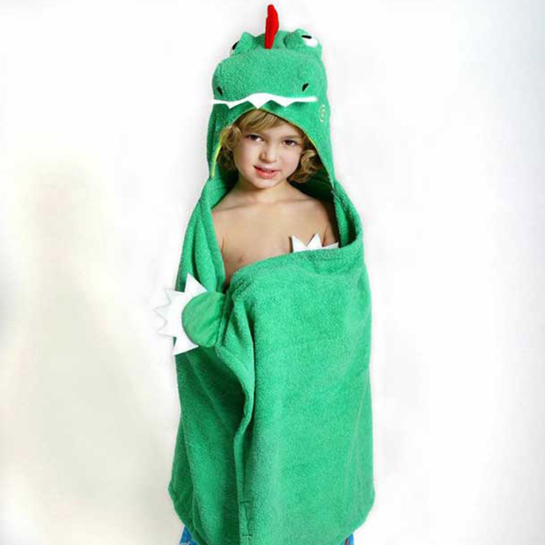 dinosaur baby bath towel