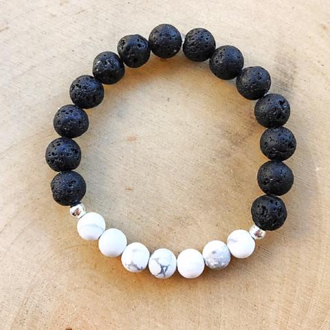 Howlite Lava Bracelet