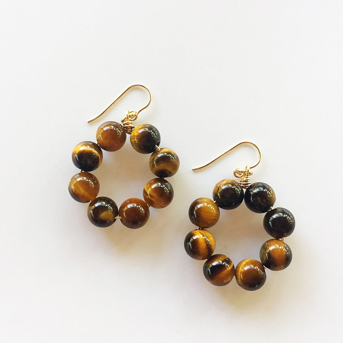 tiger eye earrings