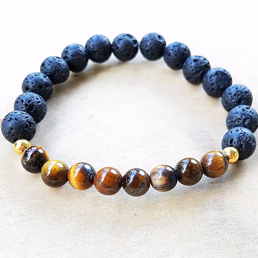 Lava and Tiger’s Eye Bracelet