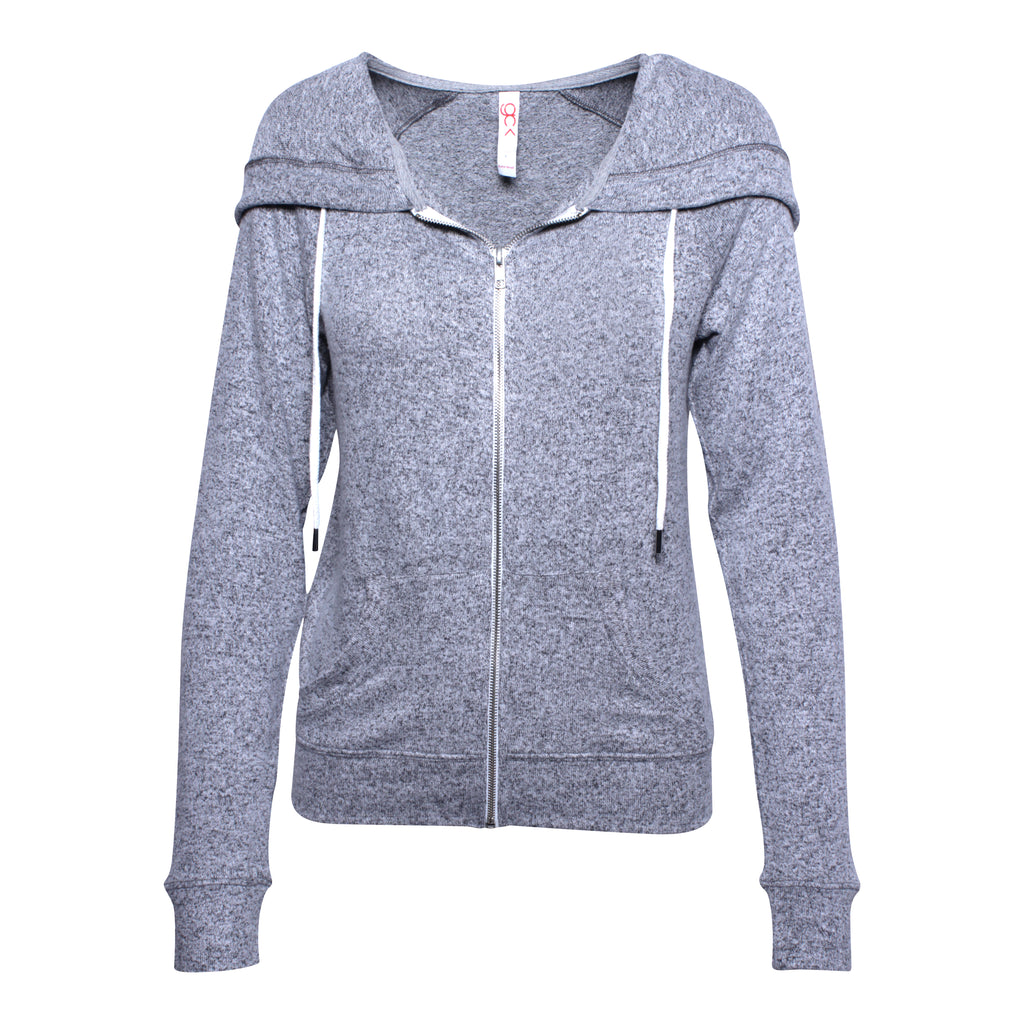 womens zip up cashmere hoodie