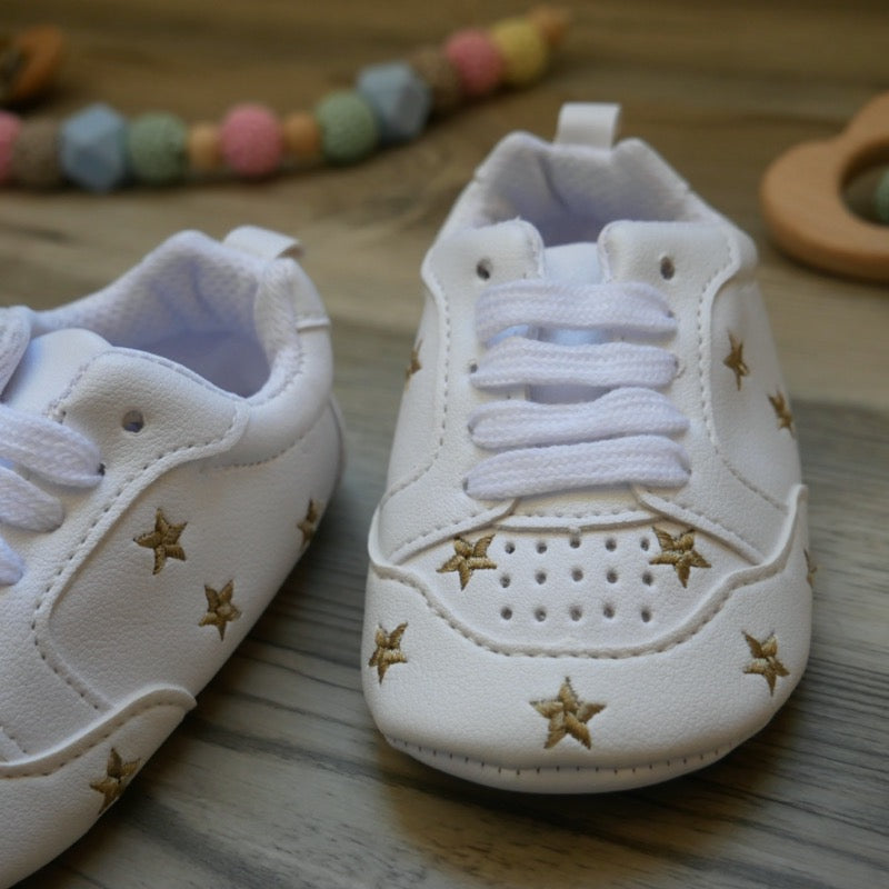 tennis shoes with a star on them