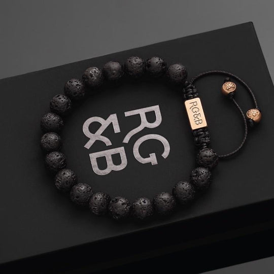 Double Leather Bracelet – RoseGold & Black Pty Ltd