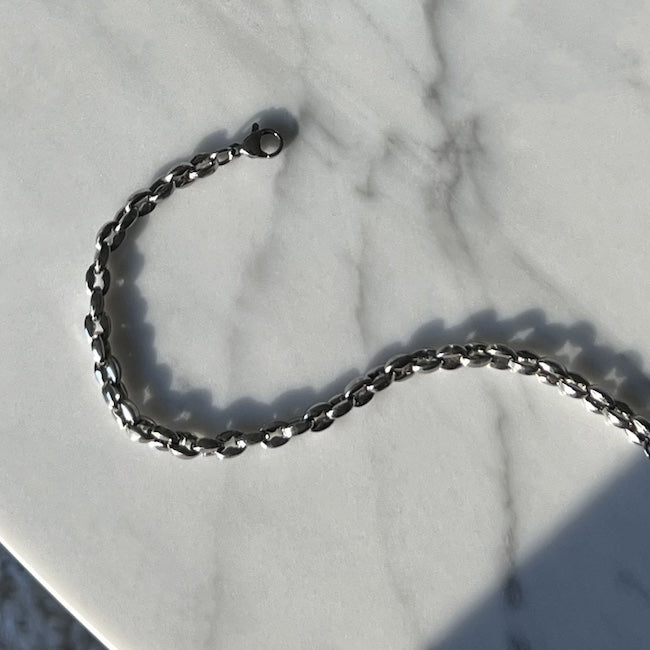 Mariner Chain Bracelet in Silver.
