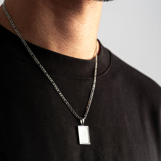 Silver Cross Pendant Necklace – RoseGold & Black Pty Ltd