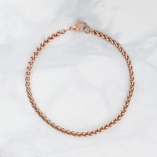 Double Leather Bracelet – RoseGold & Black Pty Ltd