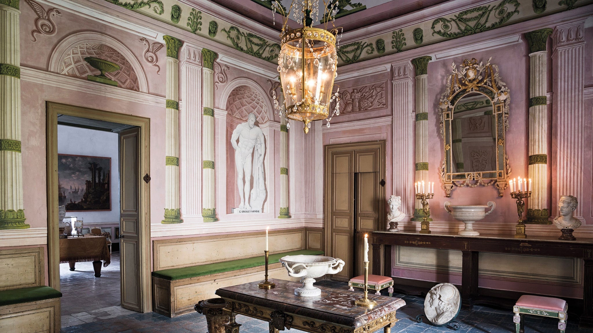 Sicilian palazzo white lotus series interior mood