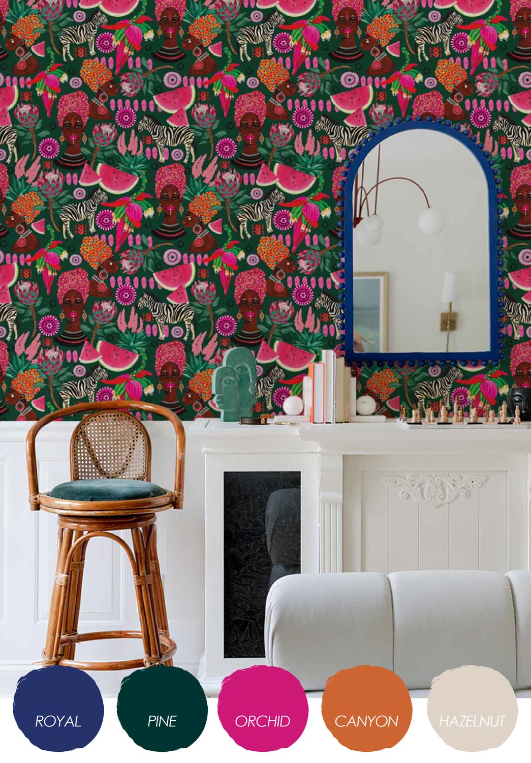 Africa Inspired Interior Design Colors And Wallpaper Design