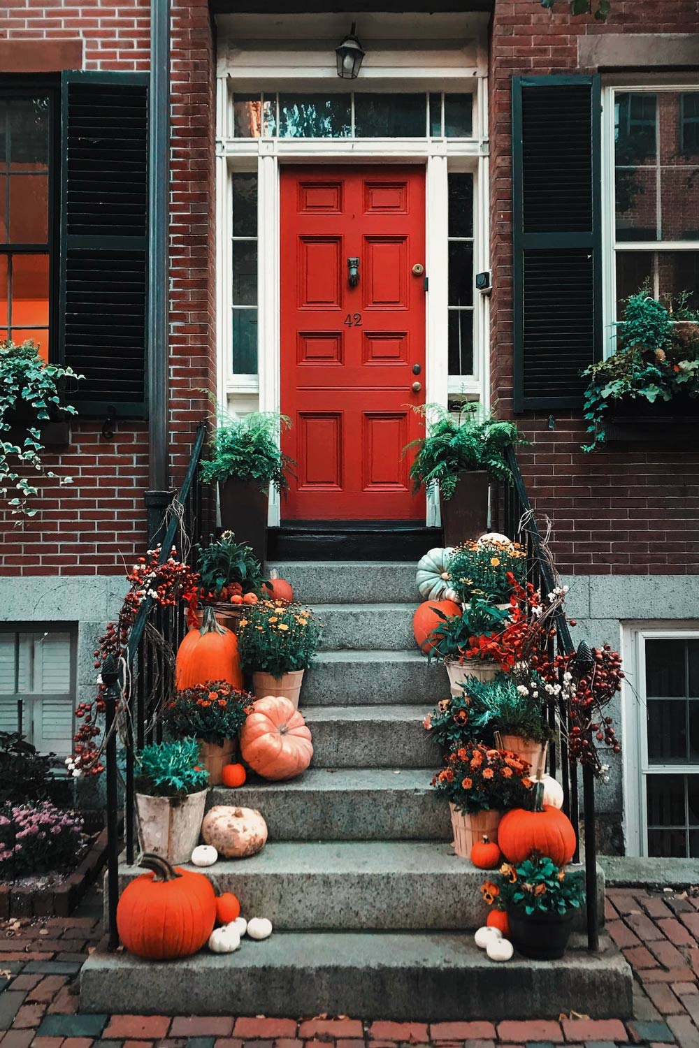 Autumn Decorated Stairs