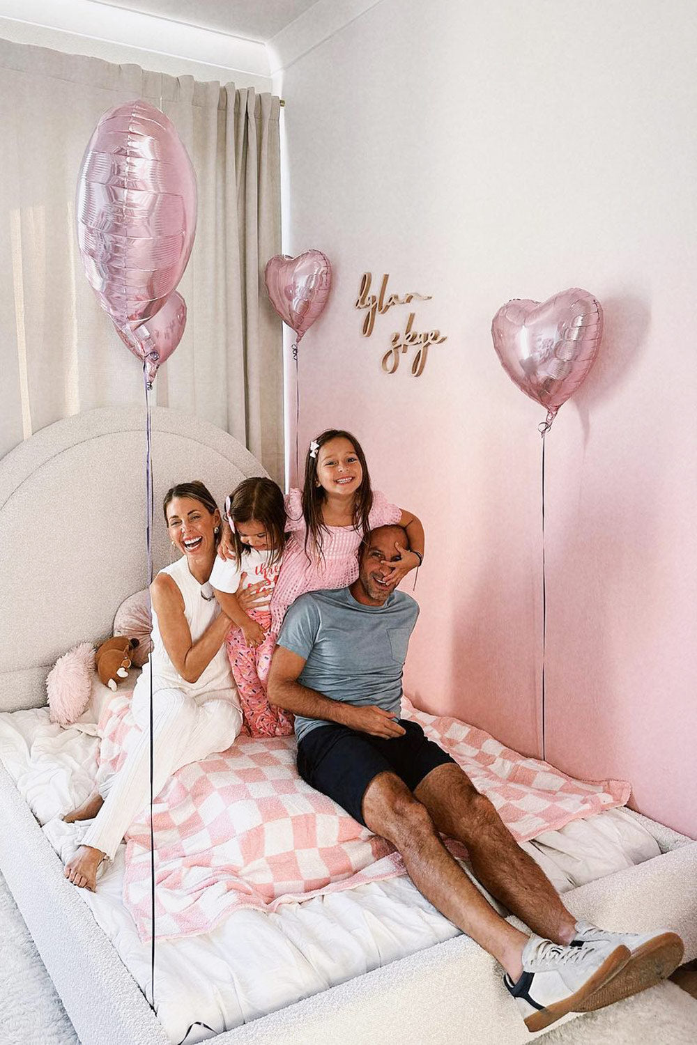 Baby Pink Ombre Wall Mural