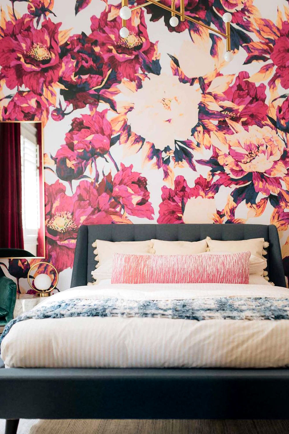 Bold Floral Removable Wall Mural