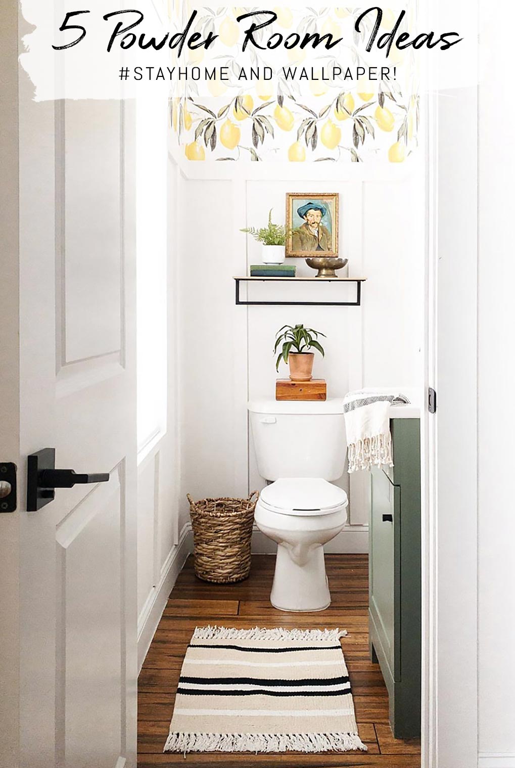 5 Beautifully Wallpapered Powder Rooms | Ideas For Your Stay Home ...