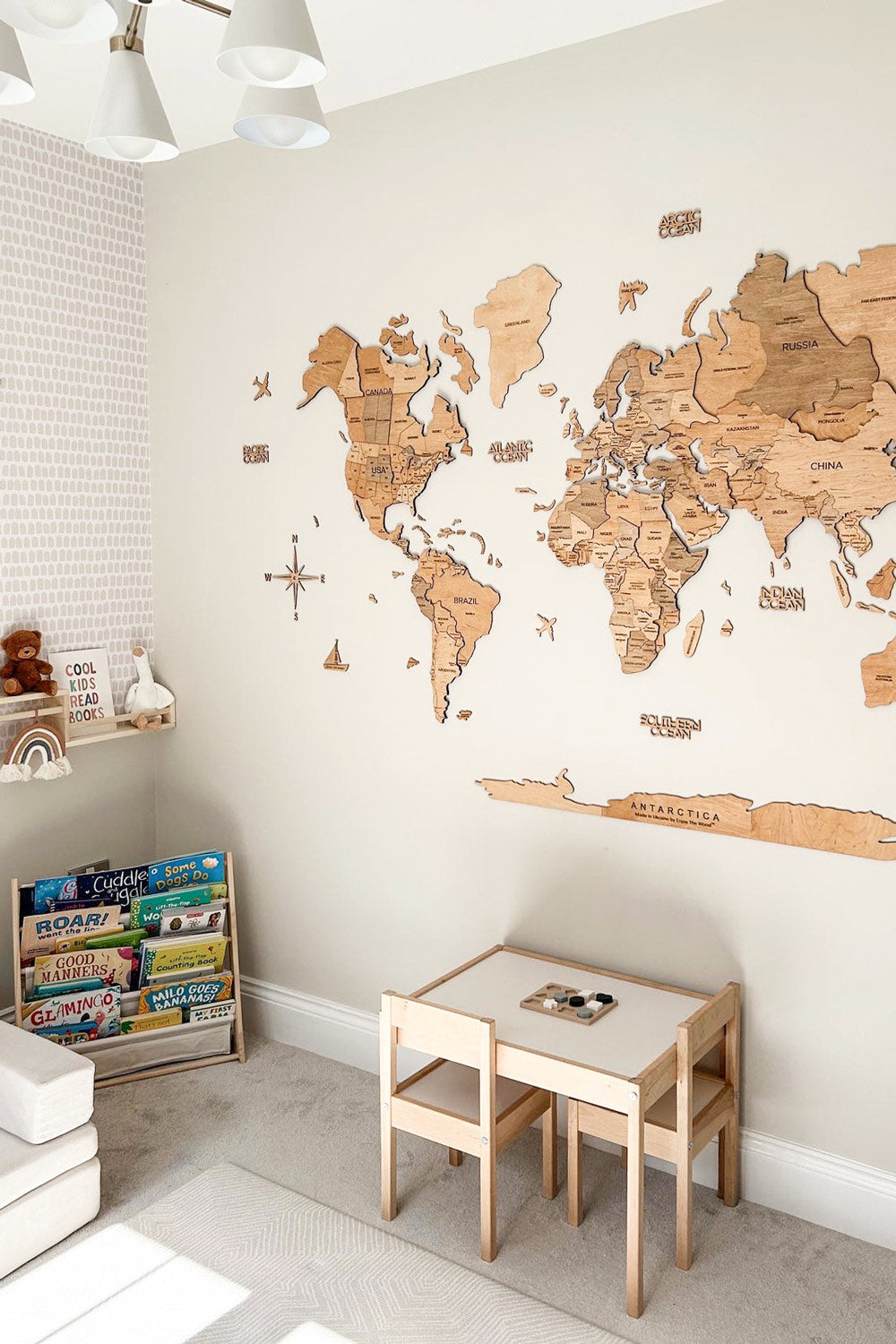 Wallpaper suitable for kids room interiors