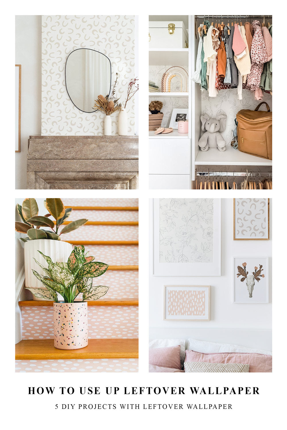 DIY projects with leftover wallpaper