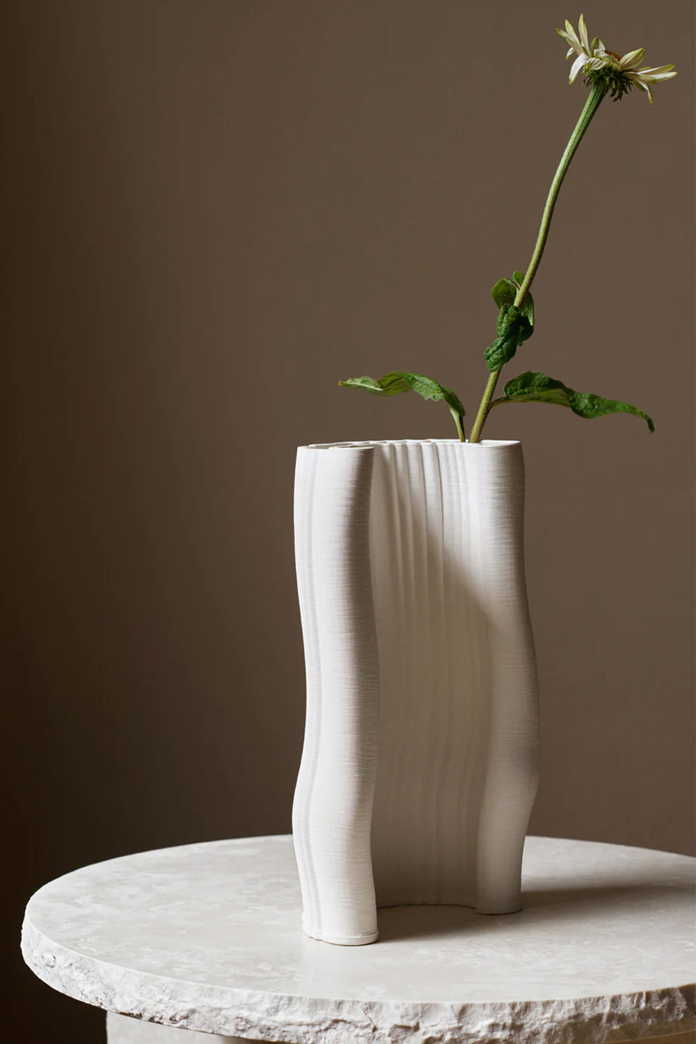 White Design Vase