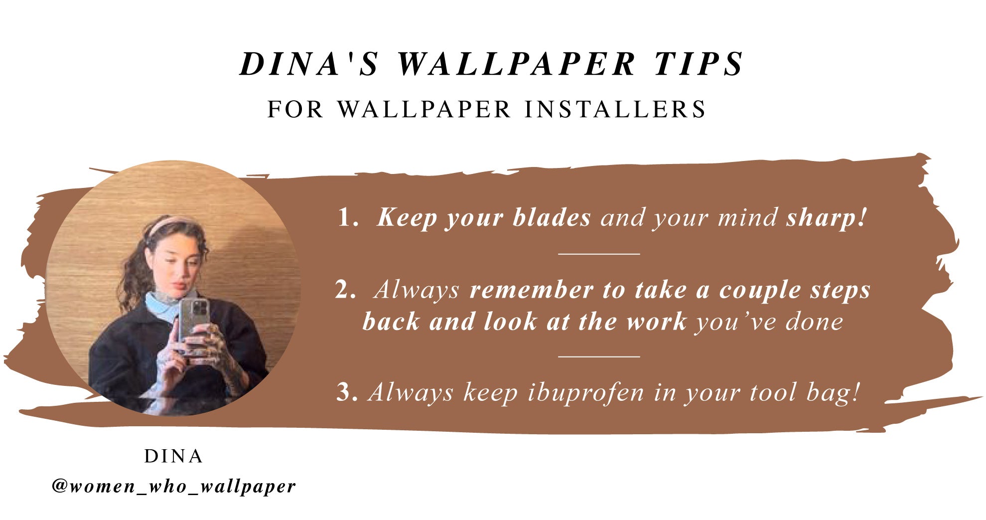 Dina's Wallpapering Tips