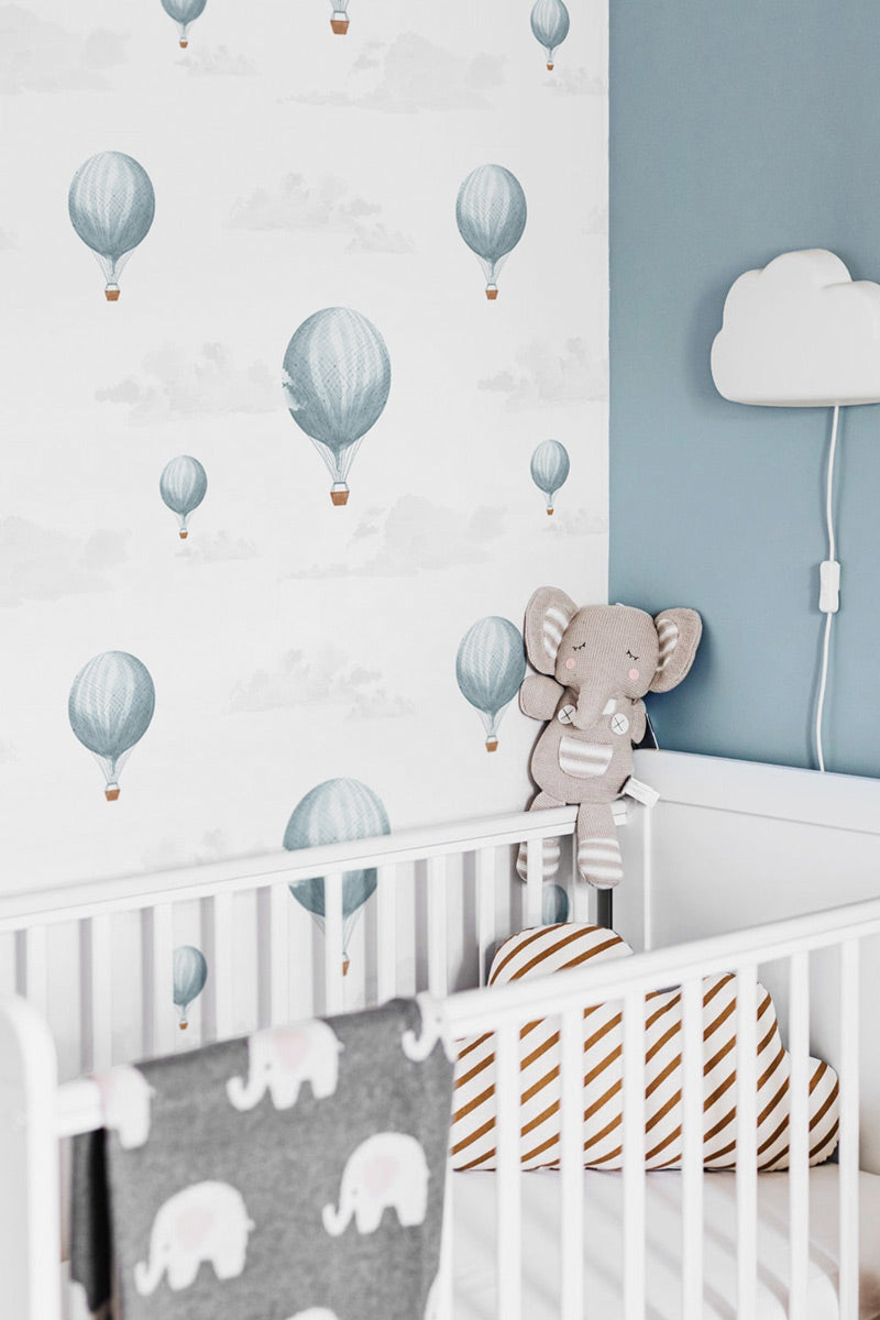 Adventure theme boy's nursery removable wallpaper