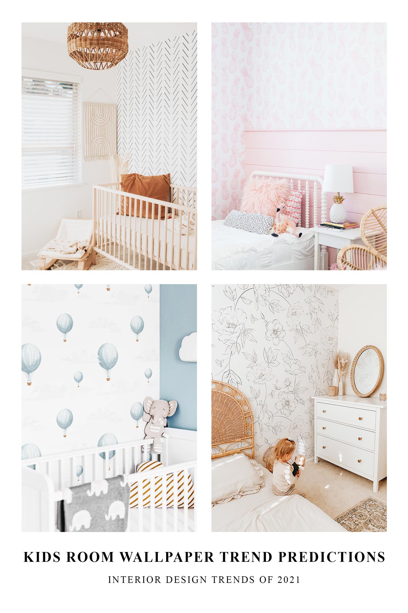 Kids room wallpaper trend predictions for 2021