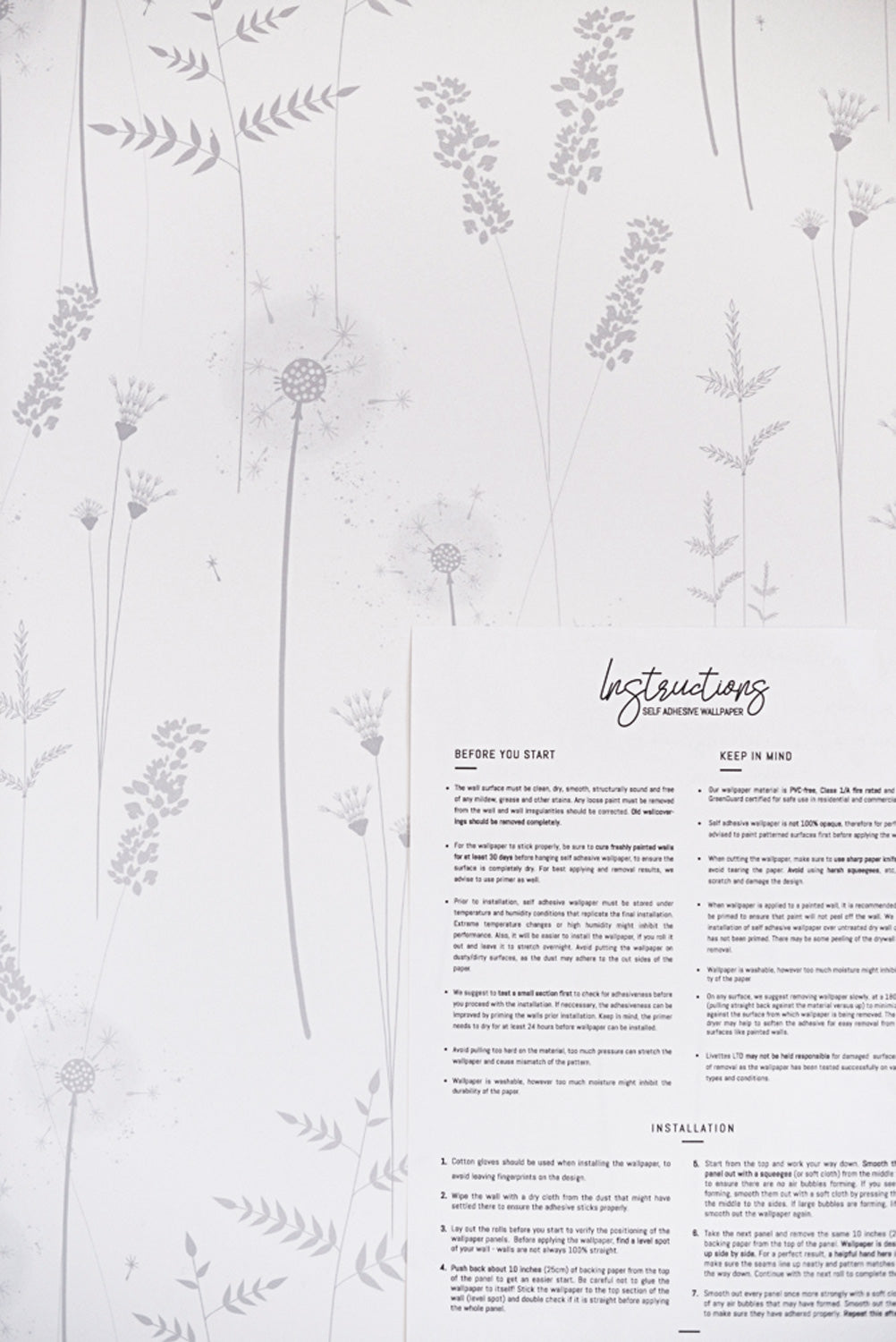 Meadow Wildflower Removable Wallpaper