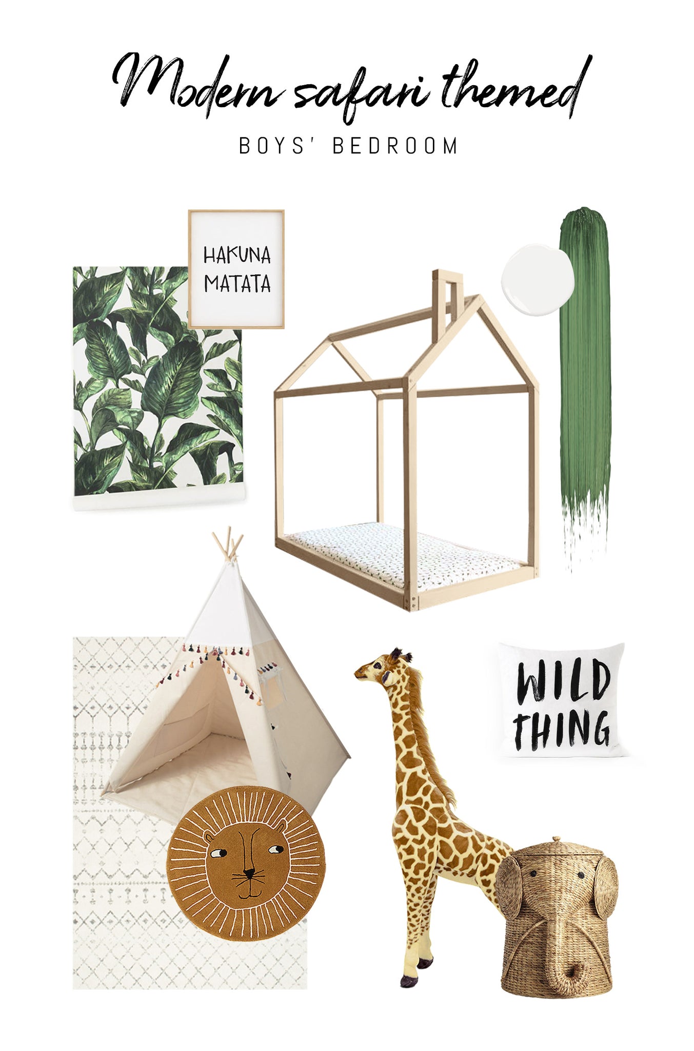 How to decorate safari jungle inspired bedroom for boys