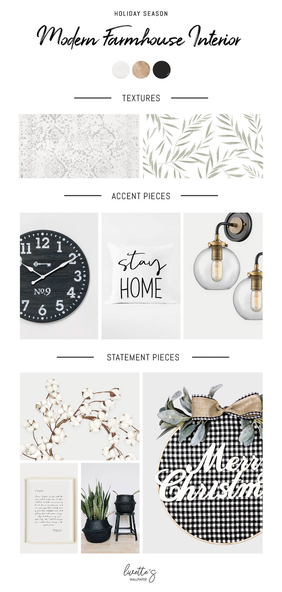 Modern farmhouse Christmas decoration ideas