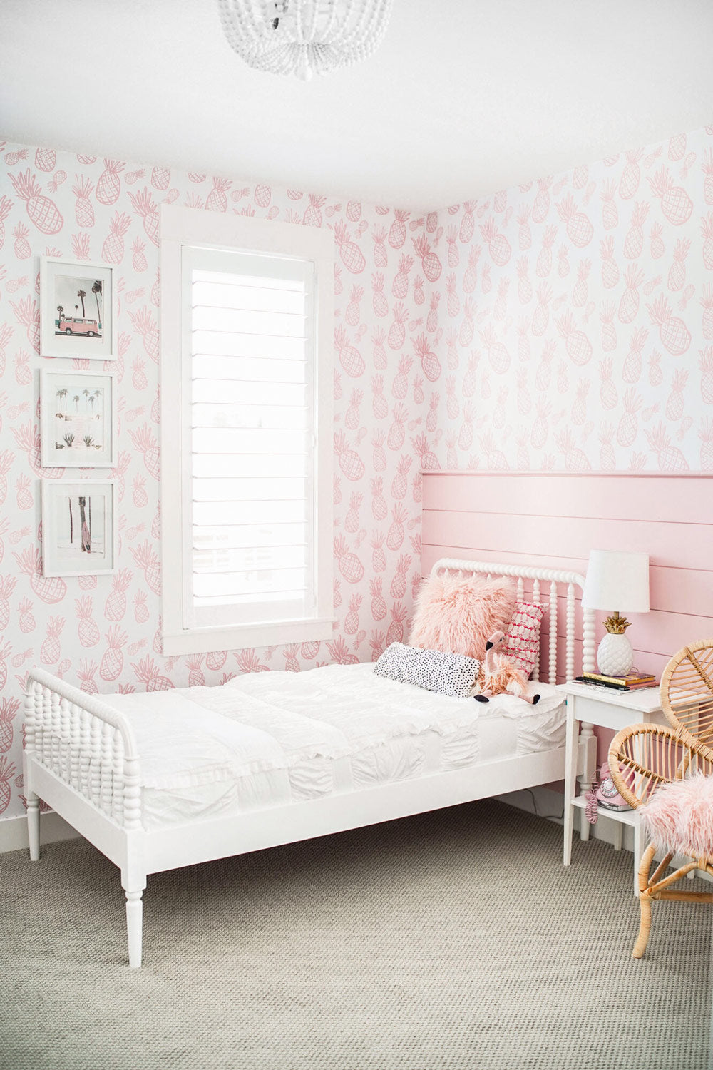 Pink Pineapple Kids Room Design