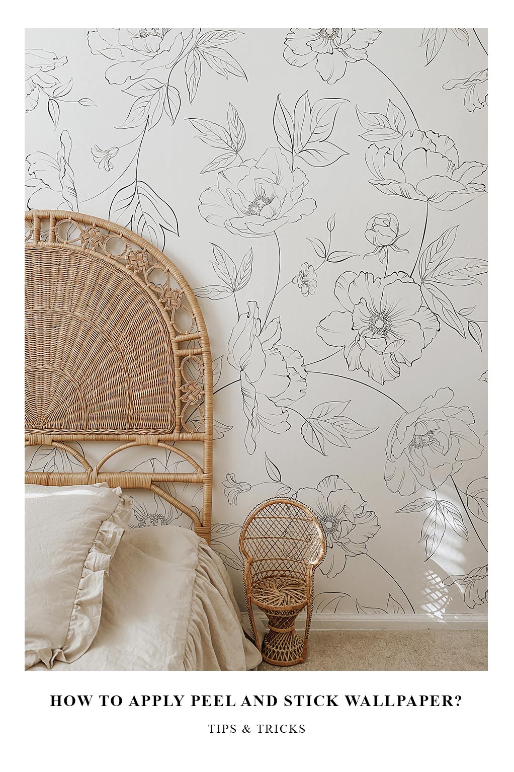 how to apply peel and stick removable wallpaper