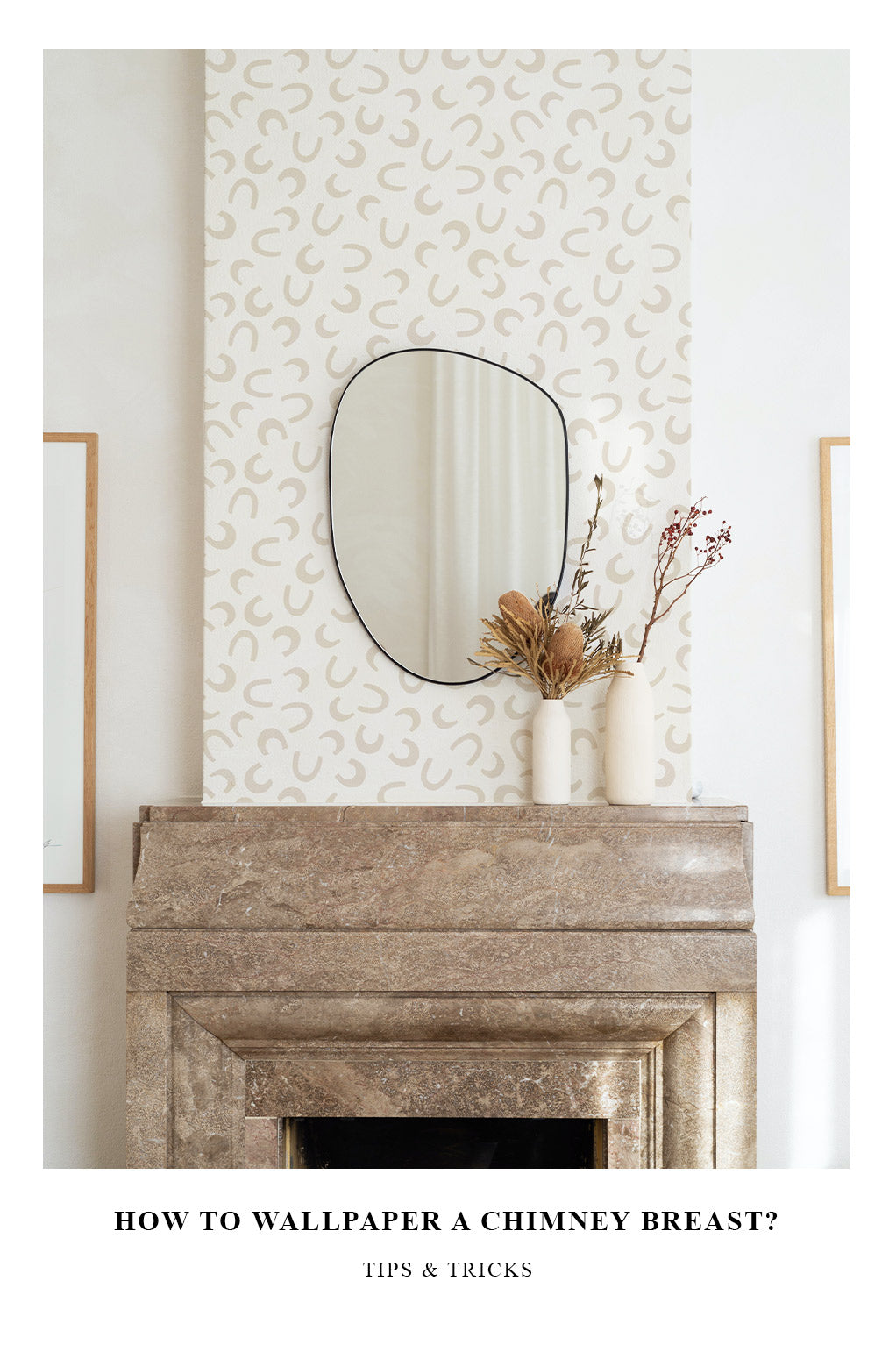 easy steps how to wallpaper a chimney breast