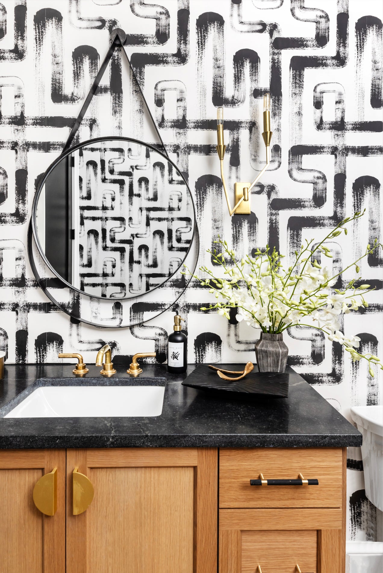 London metro lines white and black wallpapering tips for small rooms