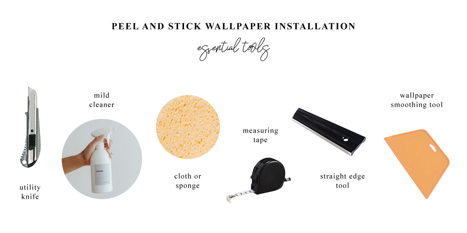 how to apply peel and stick removable wallpaper essential tools