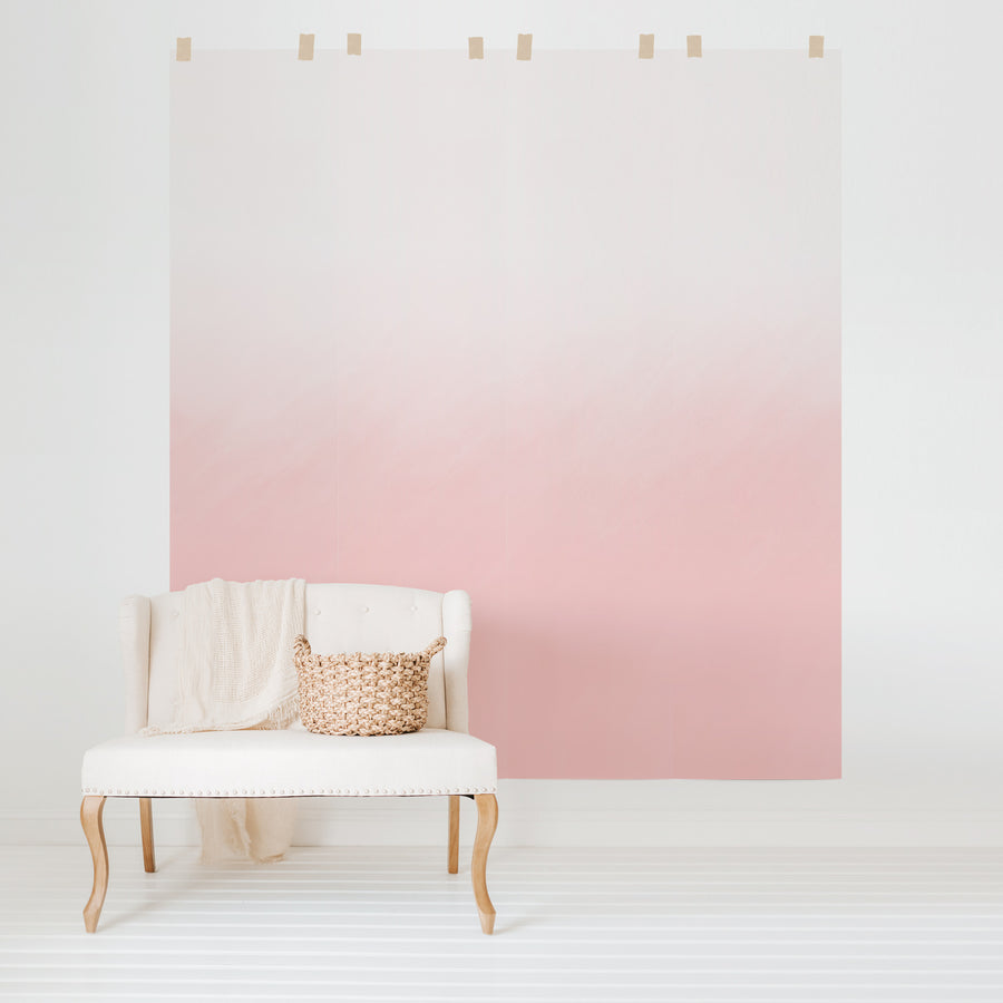 Baby Pink Ombre wall mural