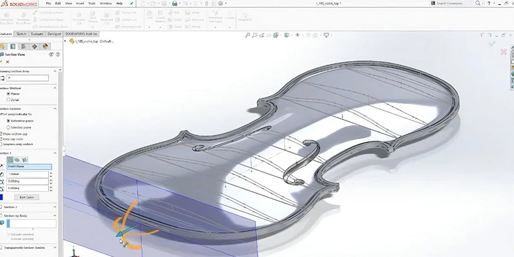 Violin CAD 3D Plan