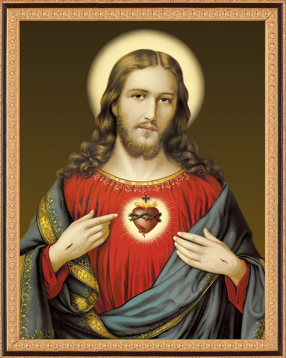 Sacred Heart on Canvas - Unframed - MercyImages.com