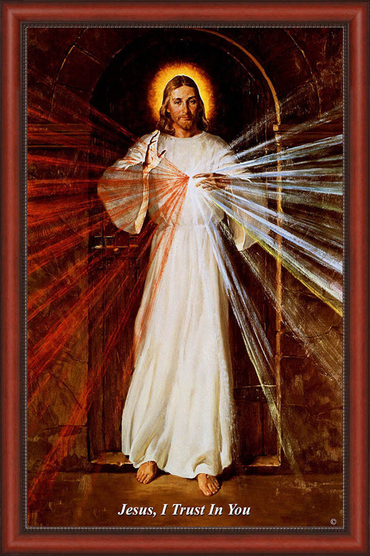 Vilnius Divine Mercy 8x10 on Canvas - ON SALE - Frame 8135