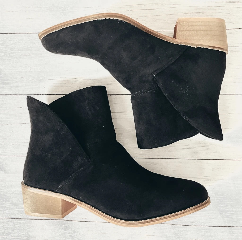 Black Spill the Tea Booties - Corkys
