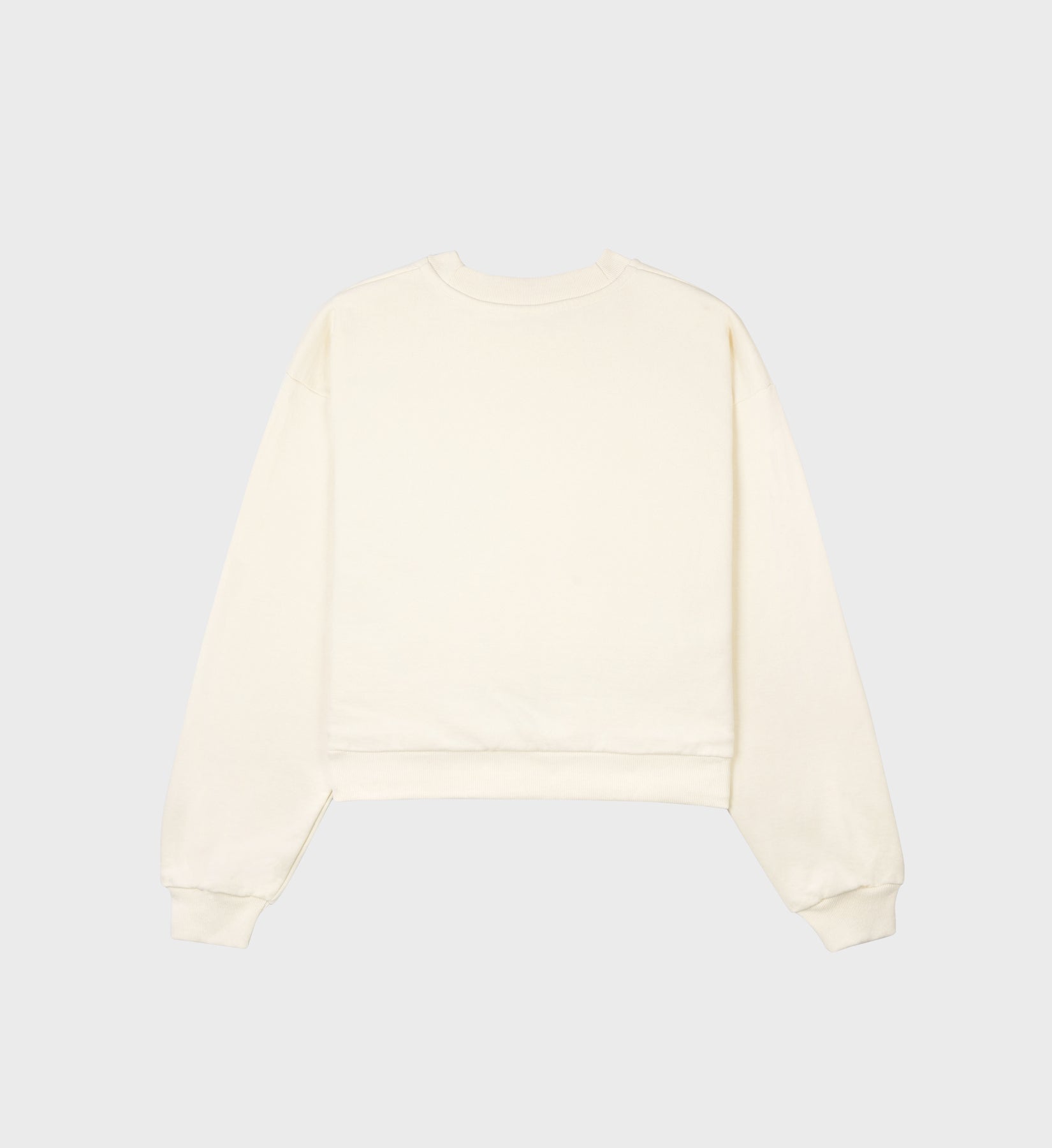 94 Cropped Crewneck - Cream – Sporty & Rich