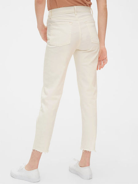 gap high rise cheeky straight jeans