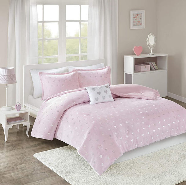 Mi Zone Rosalie Twin Plush Comforter Set Assorted Colours