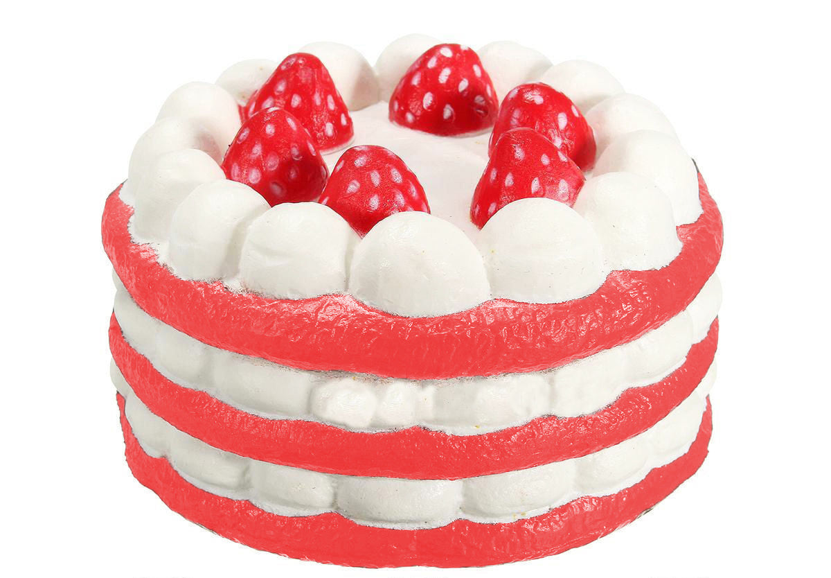  SQUISHY  FUN Jumbo Strawberry  Cake Squishy 