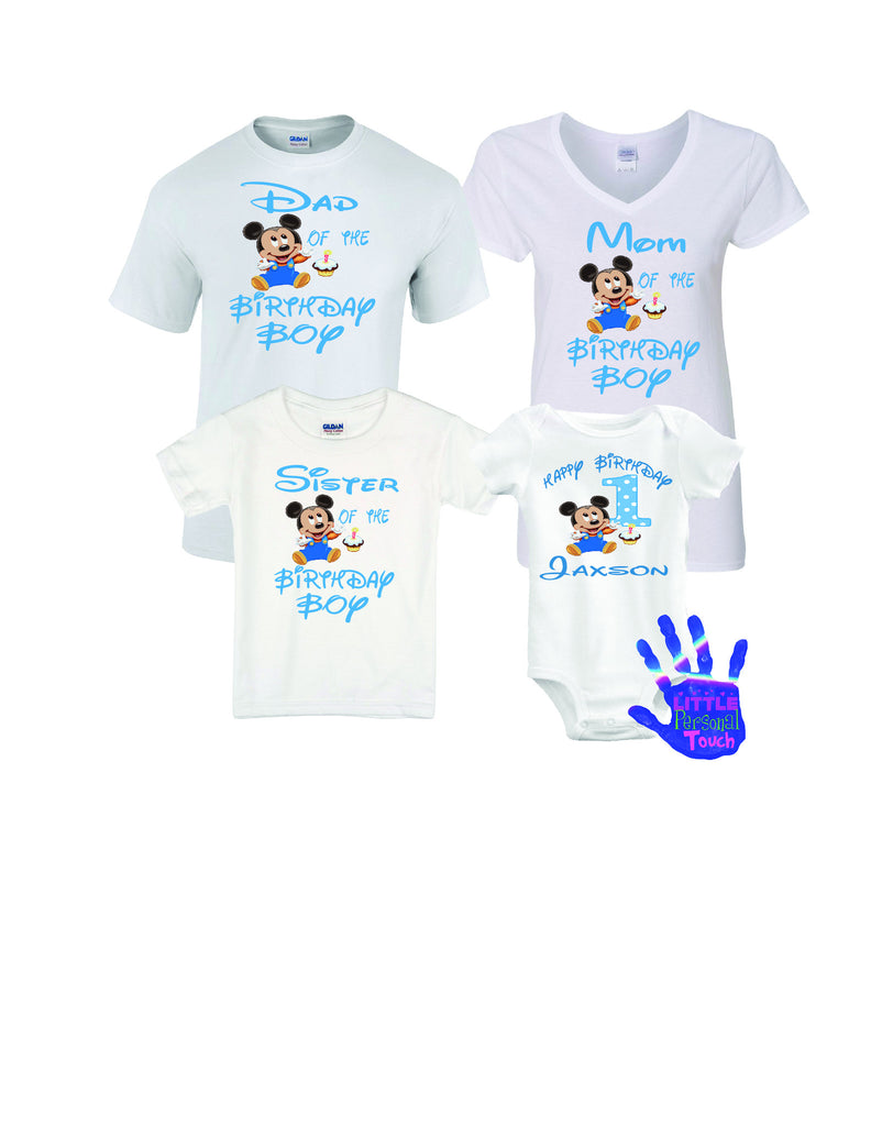 Mickey Mouse 1st Birthday Family Shirts Littlepersonaltouch
