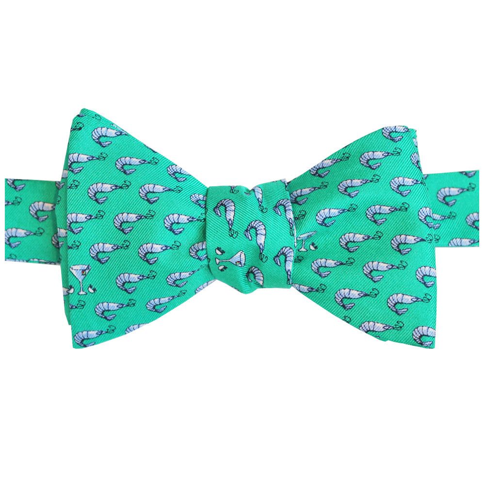 Audubon Green Shrimp Cocktail Bow Tie | NOLA Couture