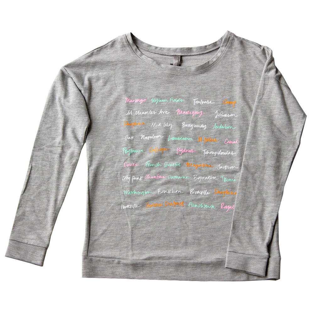 NOLA Names Graphic Sweater | NOLA Couture