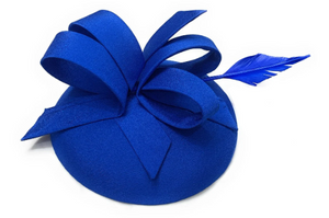 navy fascinator