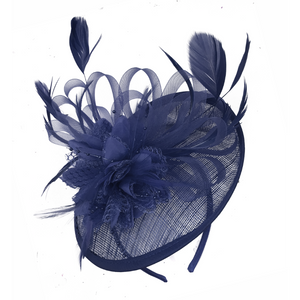 blue fascinators for weddings