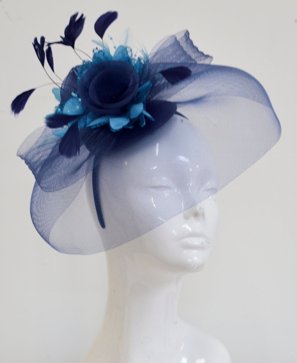 aqua wedding hat