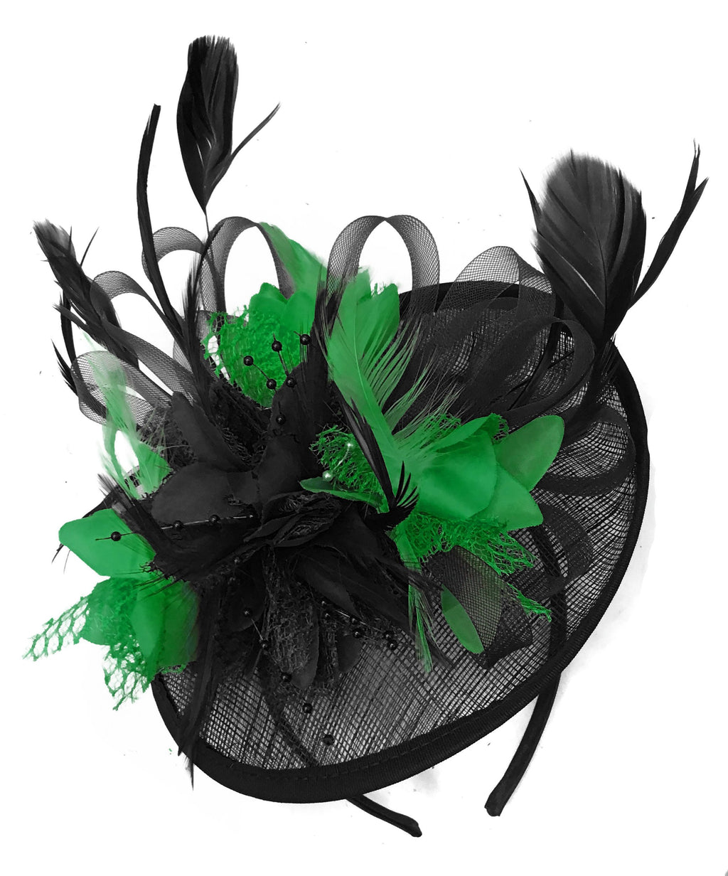 green fascinators for weddings