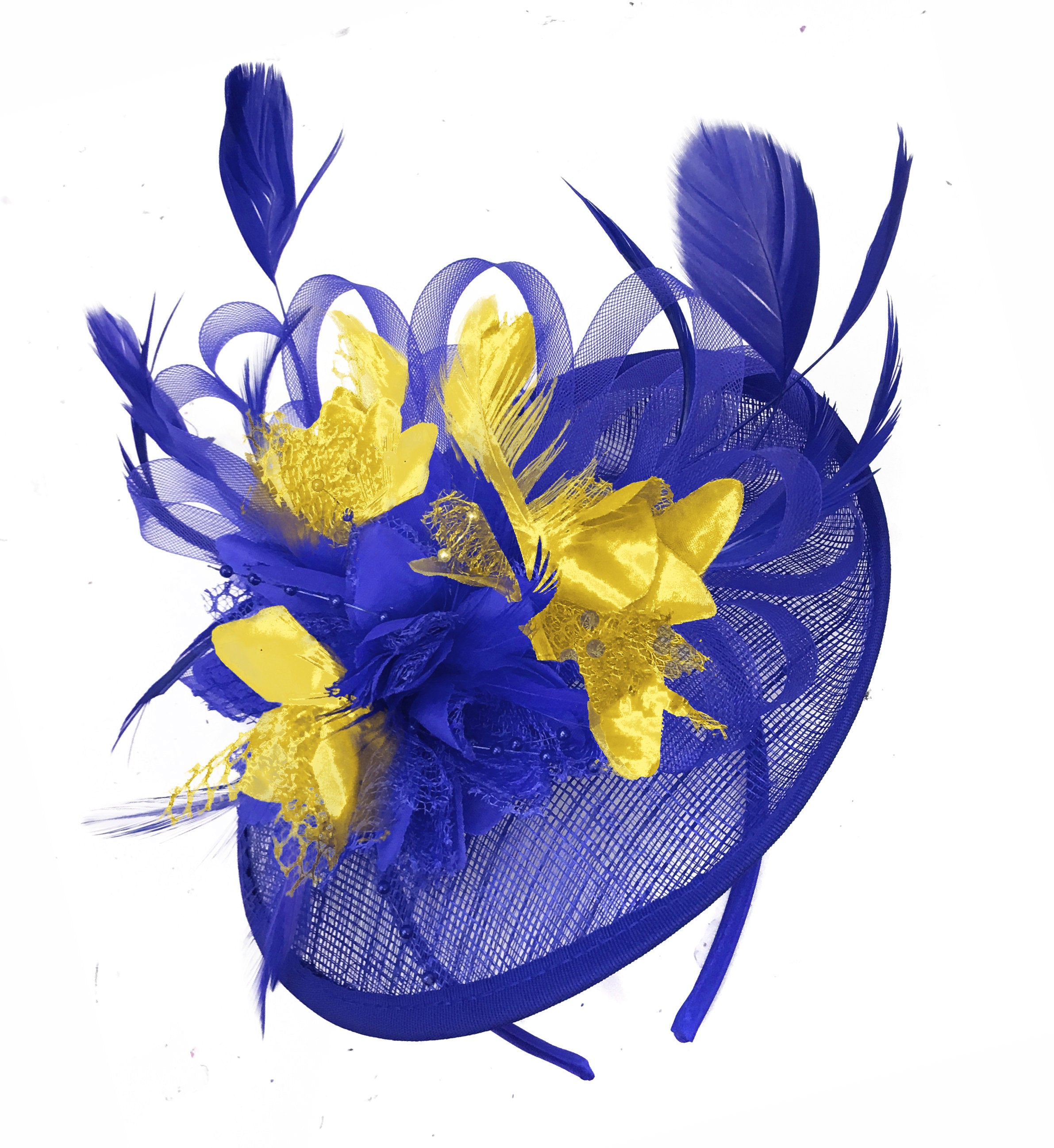 gold disc fascinator