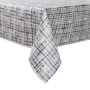 Tablecloth Weave Navy/Silver - S&S Elegant Gifts