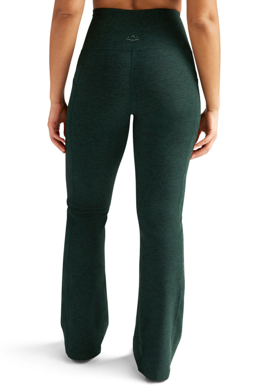 Spacedye Out of Pocket Midi Legging in Hunter Green