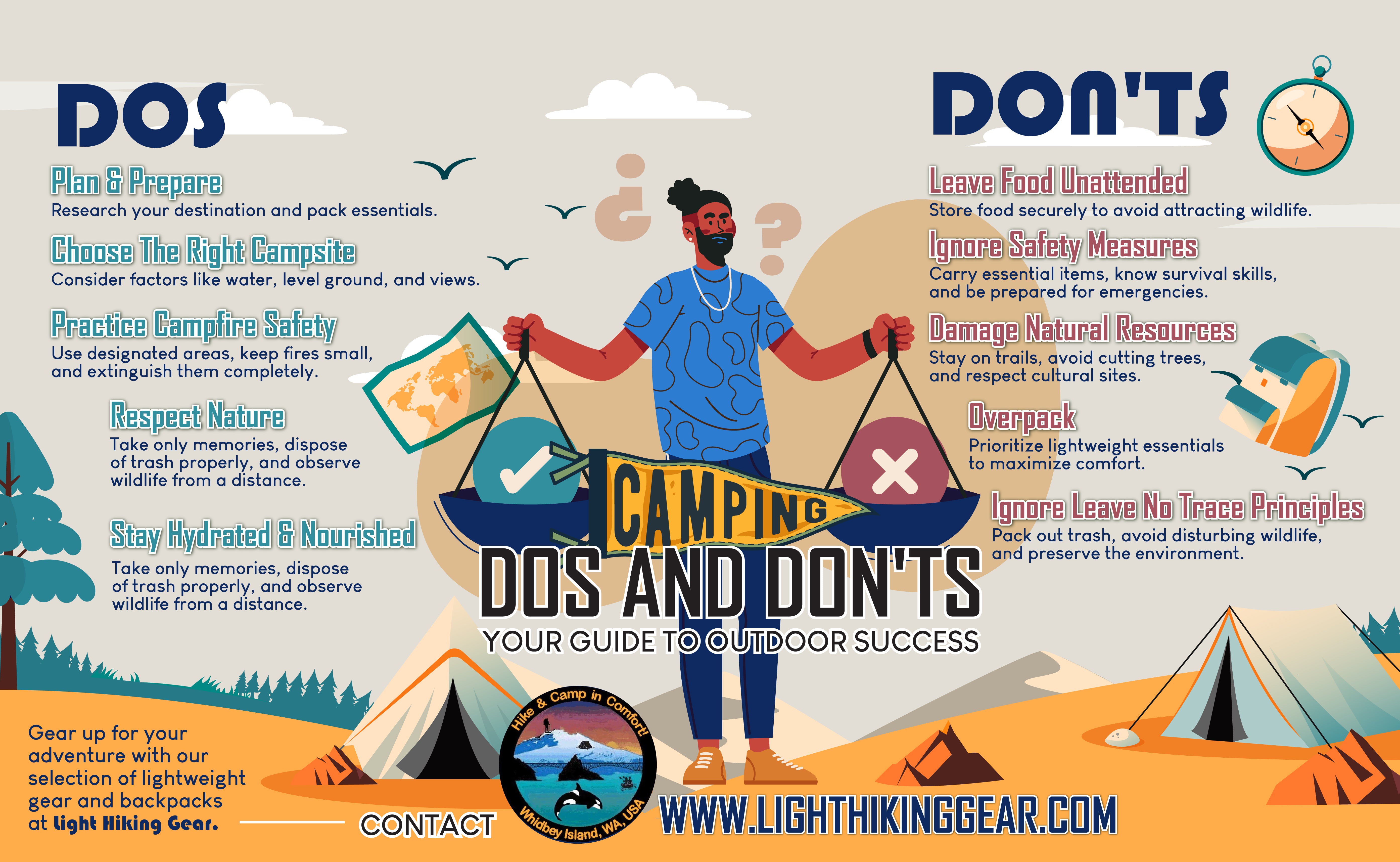Camping Dos and Don'ts: Your Guide to Outdoor Success